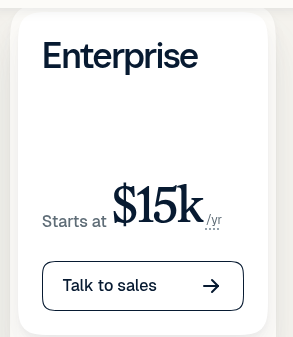 Calendly Enterprise starts at $15k/yr